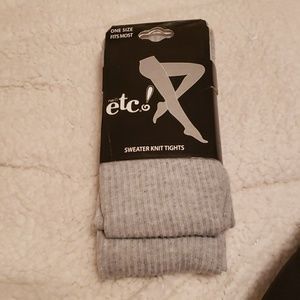 Sweater knit tights